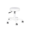 Arbeitshocker Höhenverstellbar Eco Leder AM-303-2 Weiß