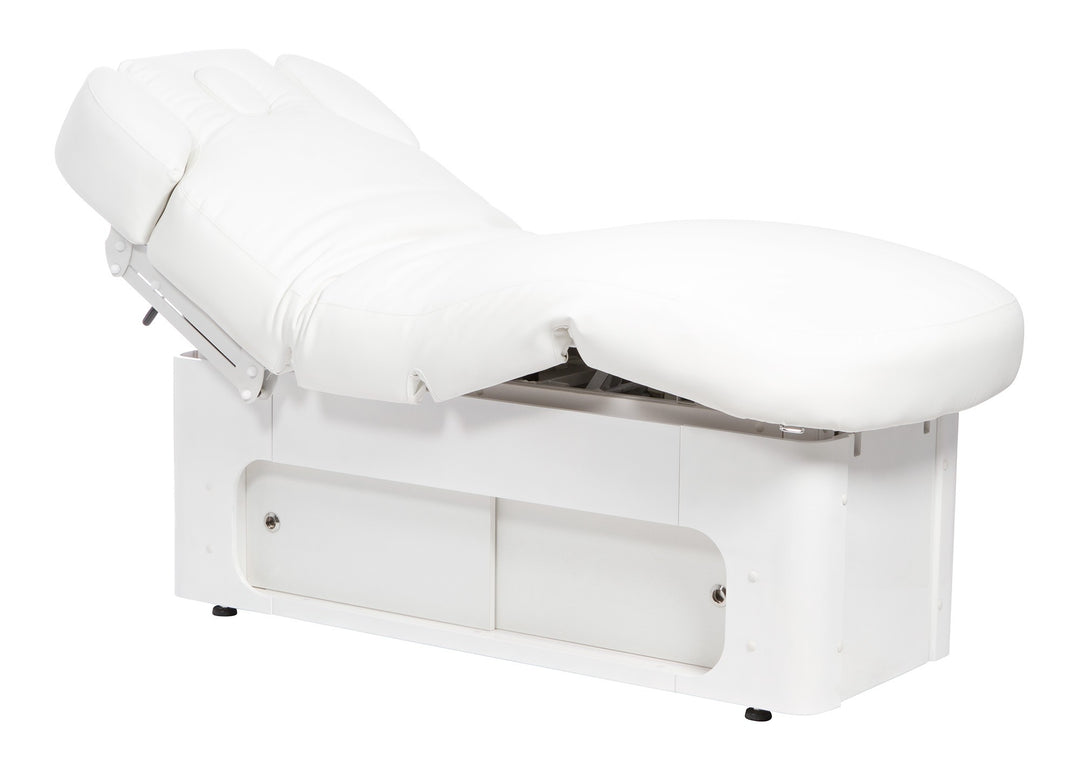Massageliege Elektrisch Keid mit Heizung Weiß