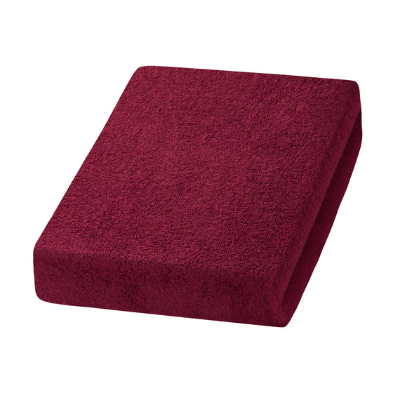 Bezug für Kosmetik- und Massageliege Terry 190 x 60 cm Bordeauxrot
