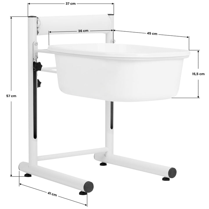 Fußbadewanne Pediküre Höhenverstellbar Weiß - Bild 7