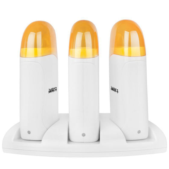 Wachswärmer Rolle iWax Trio 120W Weiß-Gelb