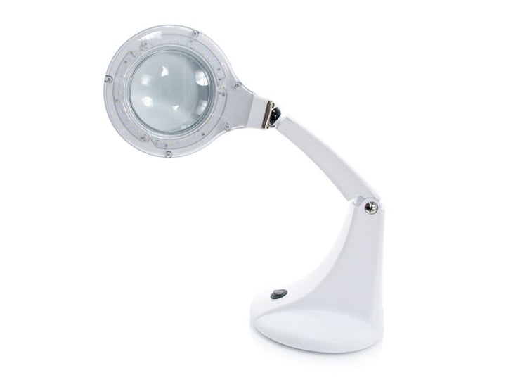 Lupenleuchte Elegante Mini 30 SMD-LED 5D mit Ständer Weiß 1