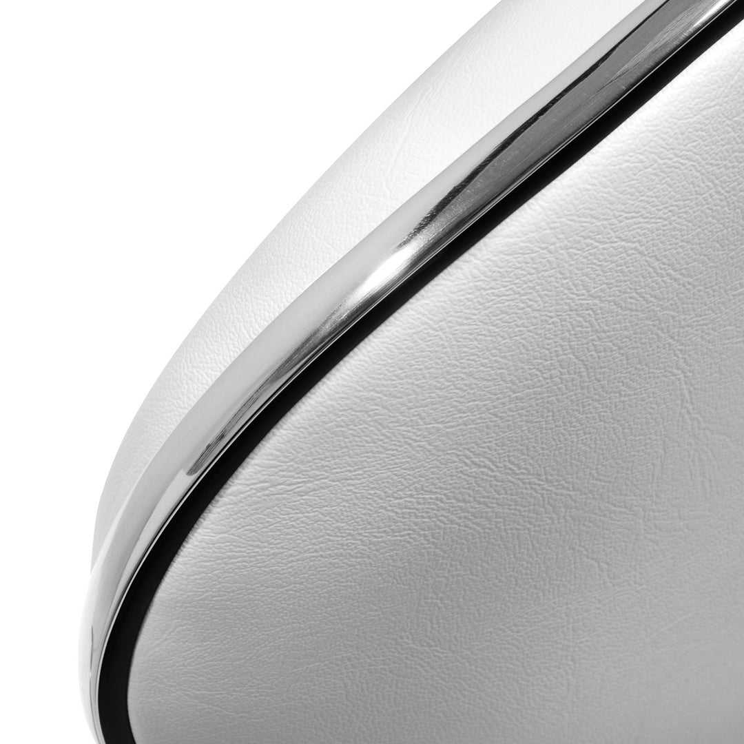 Rollhocker Höhenverstellbar mit Lehne Gabbiano Q-4599 Weiß - Bild 7