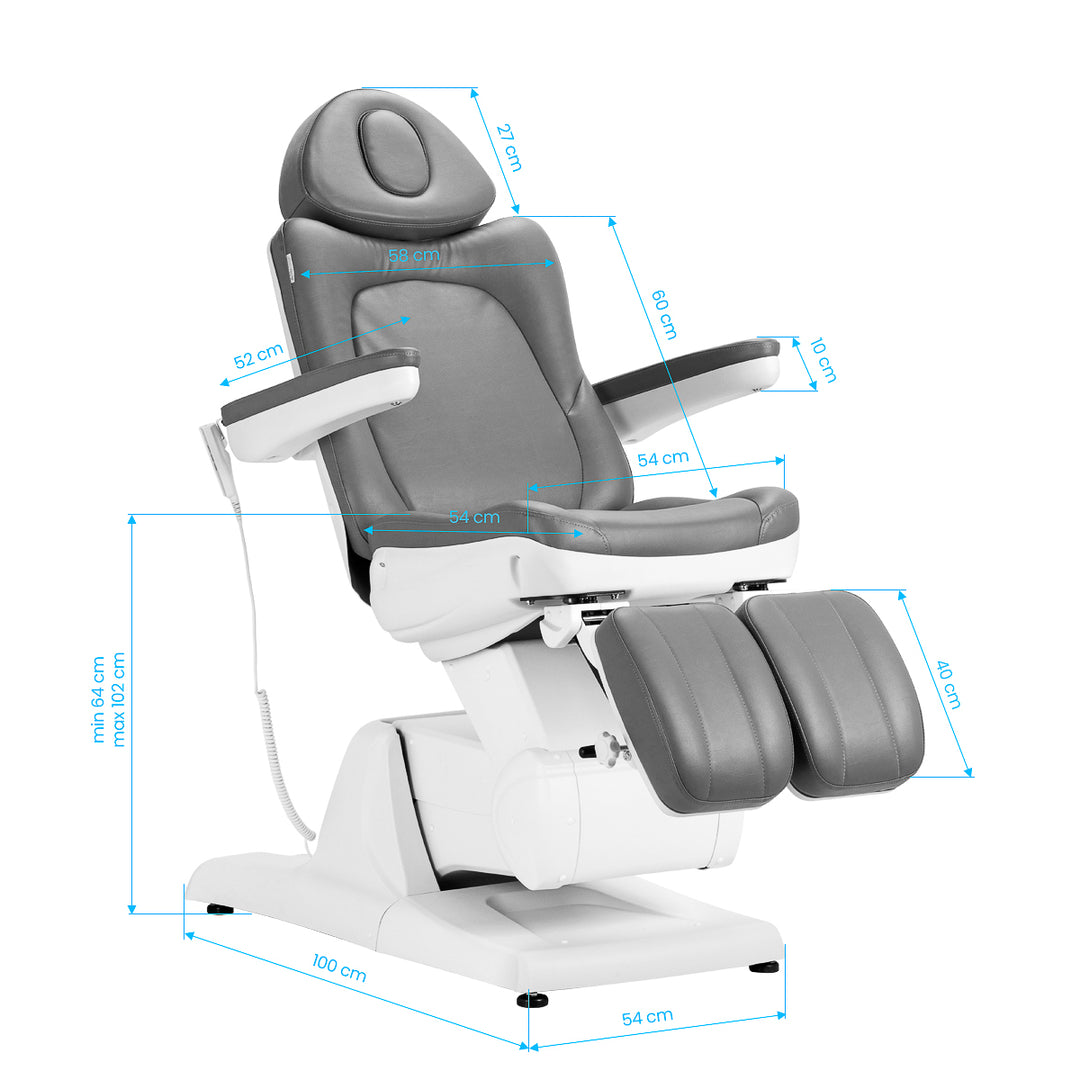Elektrische Kosmetikliege Azzurro 870S Pedi 3 Motoren Grau - Bild 22