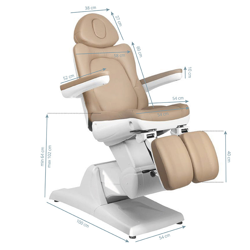 Elektrische Kosmetikliege Azzurro 870S Pedi 3 Motoren Cappuccino - Bild 11