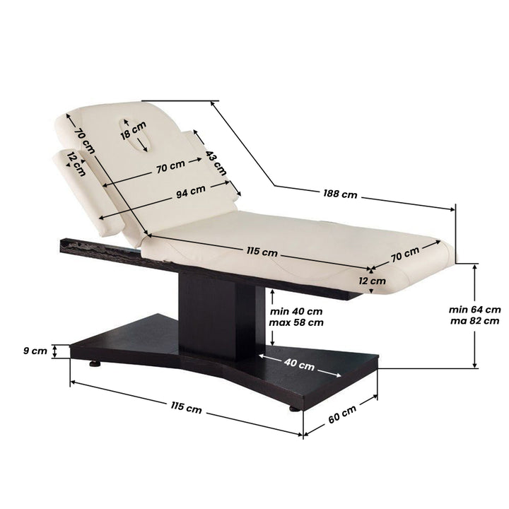 Massageliege Elektrisch Azzurro 805 1 Wenge 5