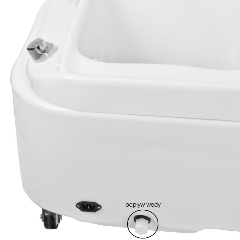 Fußsprudelbad Pediküre mit Hydromassage Azzurro A023 Weiß - Bild 7