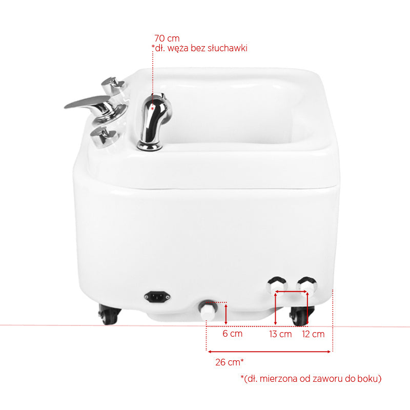 Fußsprudelbad Pediküre mit Hydromassage Azzurro A023 Weiß - Bild 9