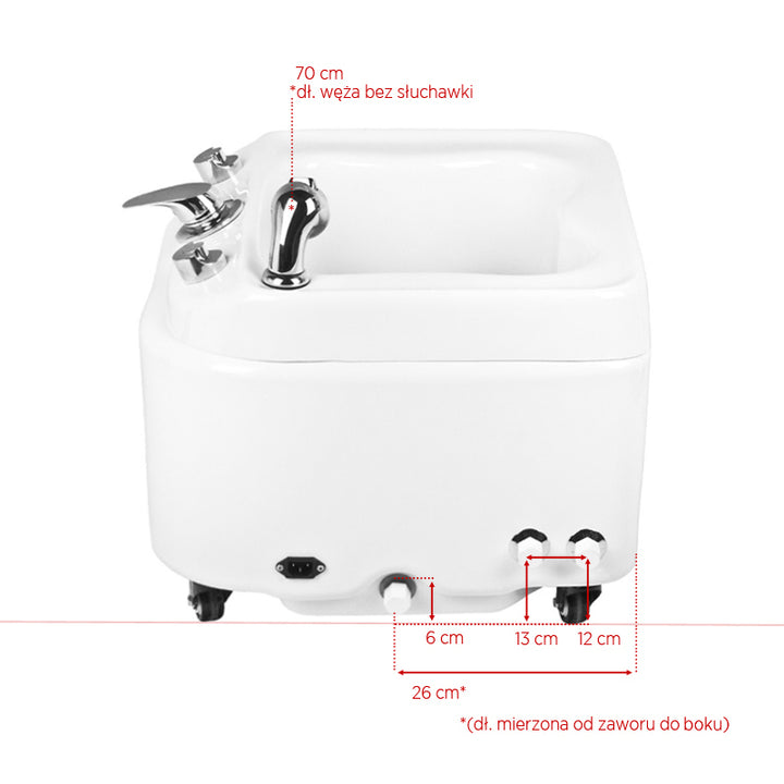 Fußsprudelbad Pediküre mit Hydromassage Azzurro A023 Weiß - Bild 9
