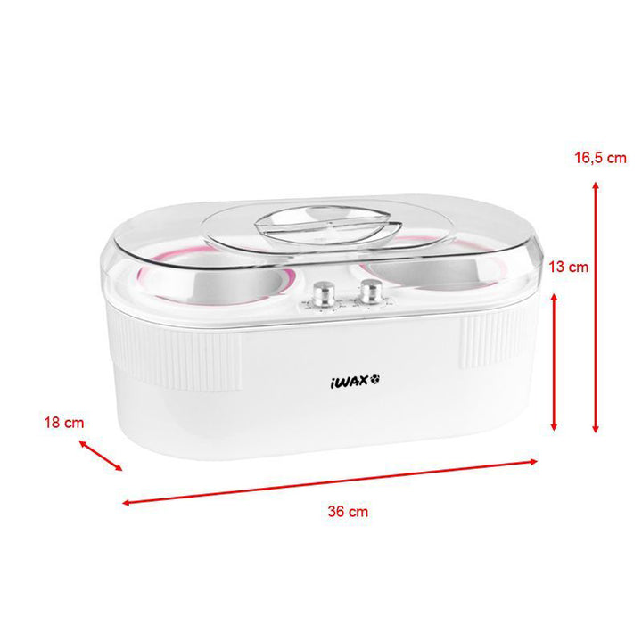 Wachswärmer Dose iWax 2in1 400ml + 800ml 400W Weiß - Bild 4