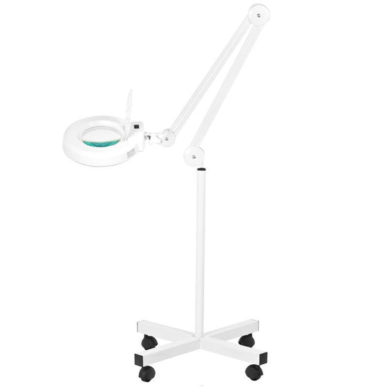 Lupenlampe LED 5D mit Standfuß S4 Weiß
