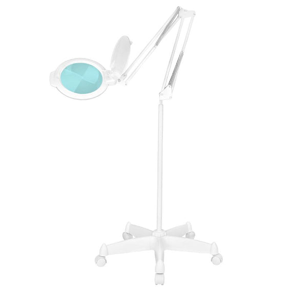 Lupenlampe LED SMD 5D mit Standfuß Glow Moonlight 8012 Weiß