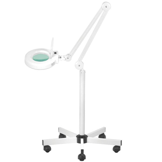 Lupenlampe LED 5D mit Standfuß S5 Weiß