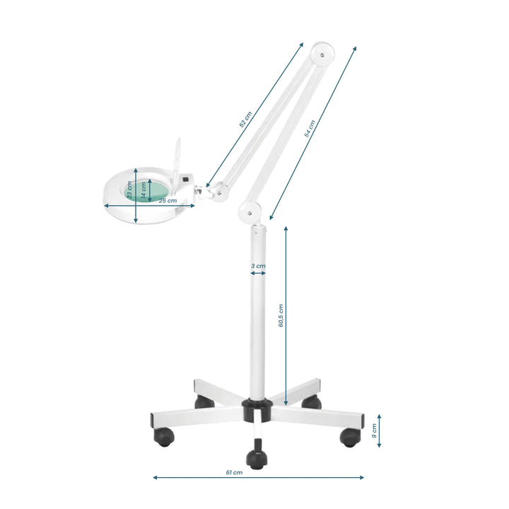 Lupenlampe LED 5D mit Standfuß S5 Weiß - Bild 7