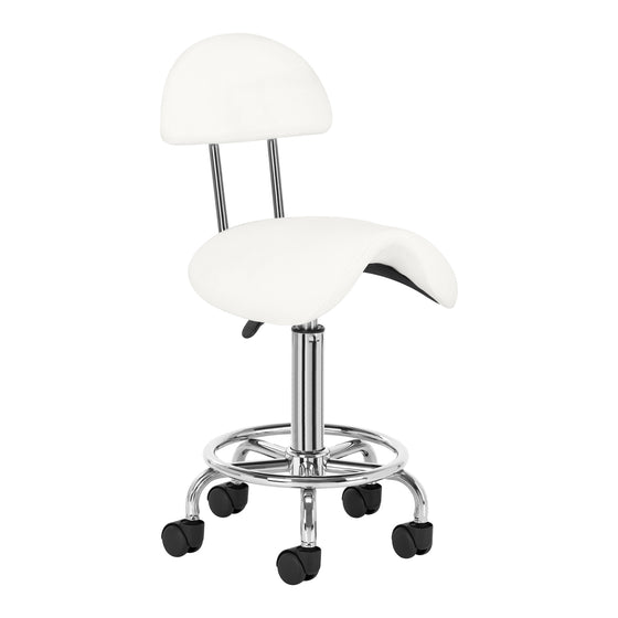Sattelhocker mit Lehne 6001 Weiß