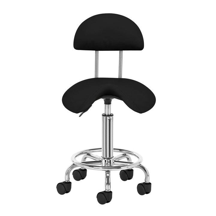 Sattelhocker mit Lehne 6001 Schwarz - Bild 2