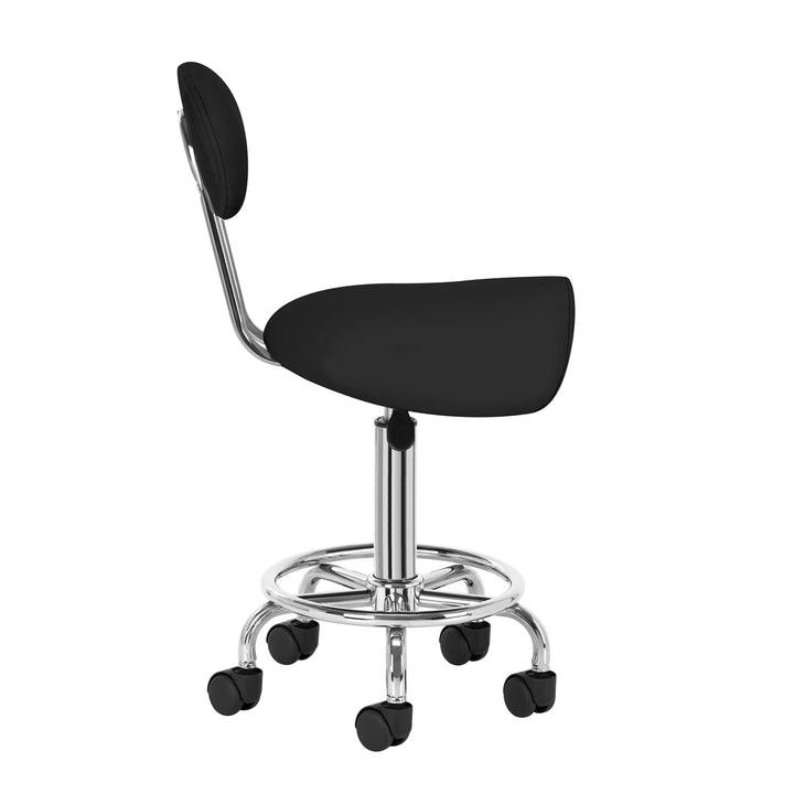 Sattelhocker mit Lehne 6001 Schwarz - Bild 3