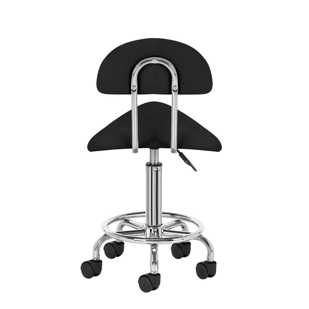 Sattelhocker mit Lehne 6001 Schwarz - Bild 4