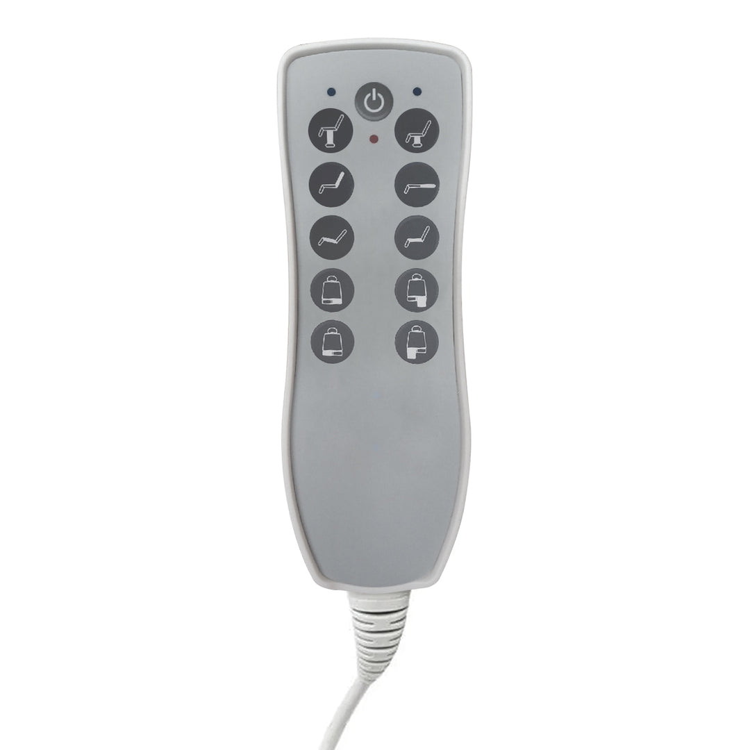 Elektrische Kosmetikliege Azzurro 869AS Pedi 5 Motoren Drehbar Grau - Bild 4