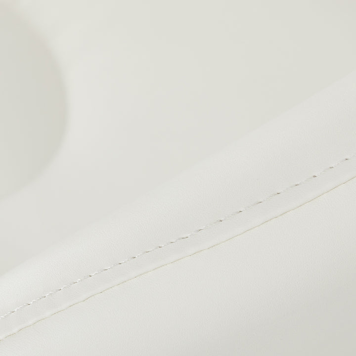 Rollhocker Höhenverstellbar mit Lehne Azzurro 156F Weiß - Bild 9