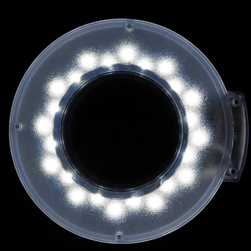 Lupenlampe LED 5D mit Schraubklemme S5 Weiß - Bild 5