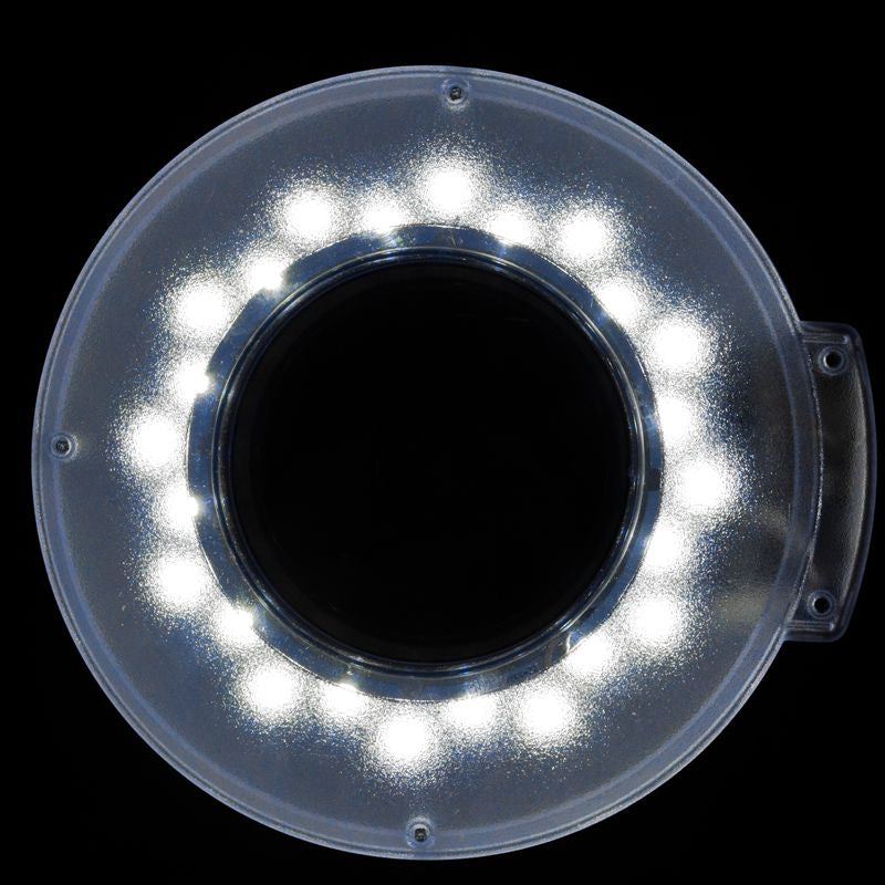 Lupenleuchte LED S5 5D mit Schraubzwinge Weiß 6
