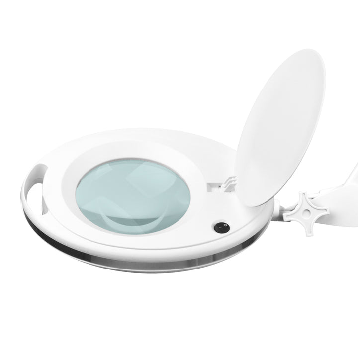 Lupenlampe LED 60 SMD 5D mit Standfuß Elegante 6027 Weiß - Bild 3