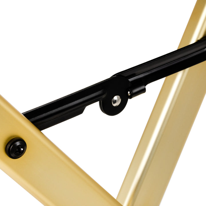 Schminkstuhl Klappbar Aluminium Gold - Bild 5