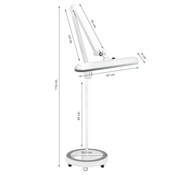 Kosmetiklampe LED mit Stativ Elegante 801S Weiß - Bild 8