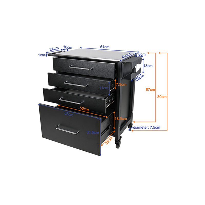 Kosmetikwagen Pro-Ink 702 Schwarz - Bild 5