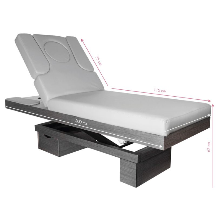 Massageliege Elektrisch Azzurro 815B Grau Beheizt - Bild 7