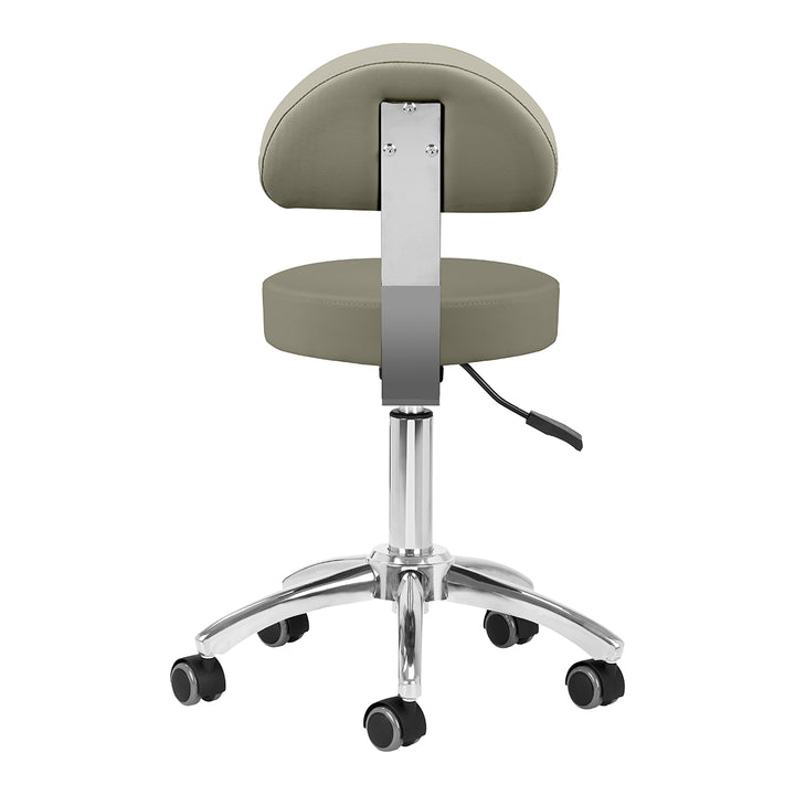 Rollhocker Höhenverstellbar mit Lehne AM-304 Grau - Bild 4
