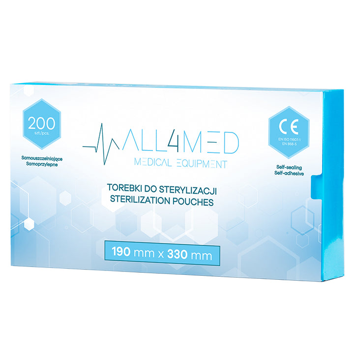 All4Med Sterilisationsbeutel für Autoklaven 190 × 330 mm – 200 Stück 2