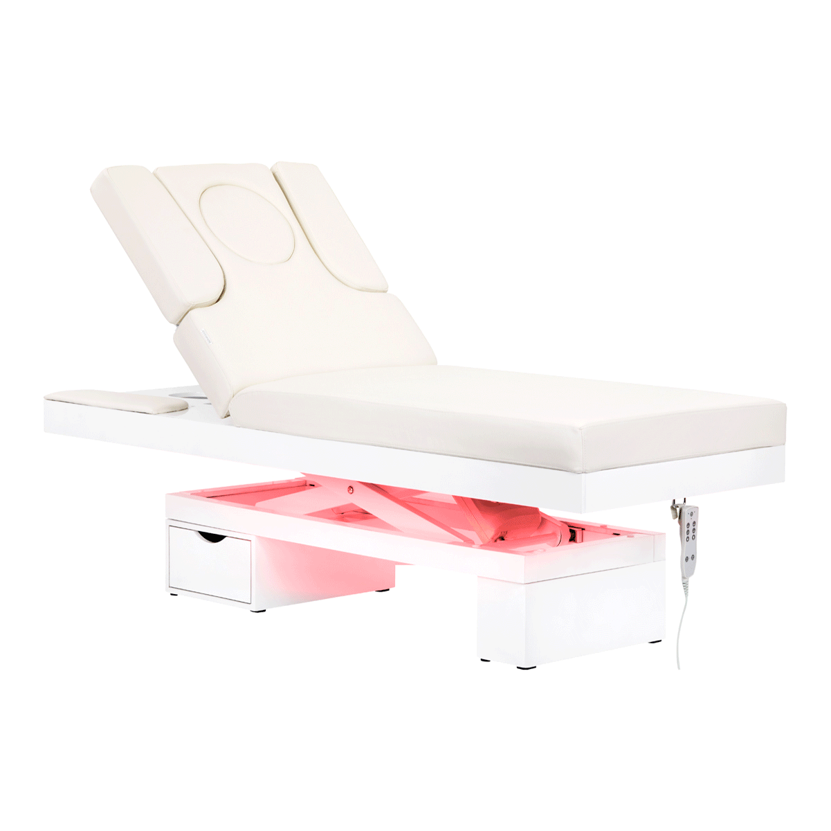 Massageliege Elektrisch Azzurro 815B mit Heizung Weiß
