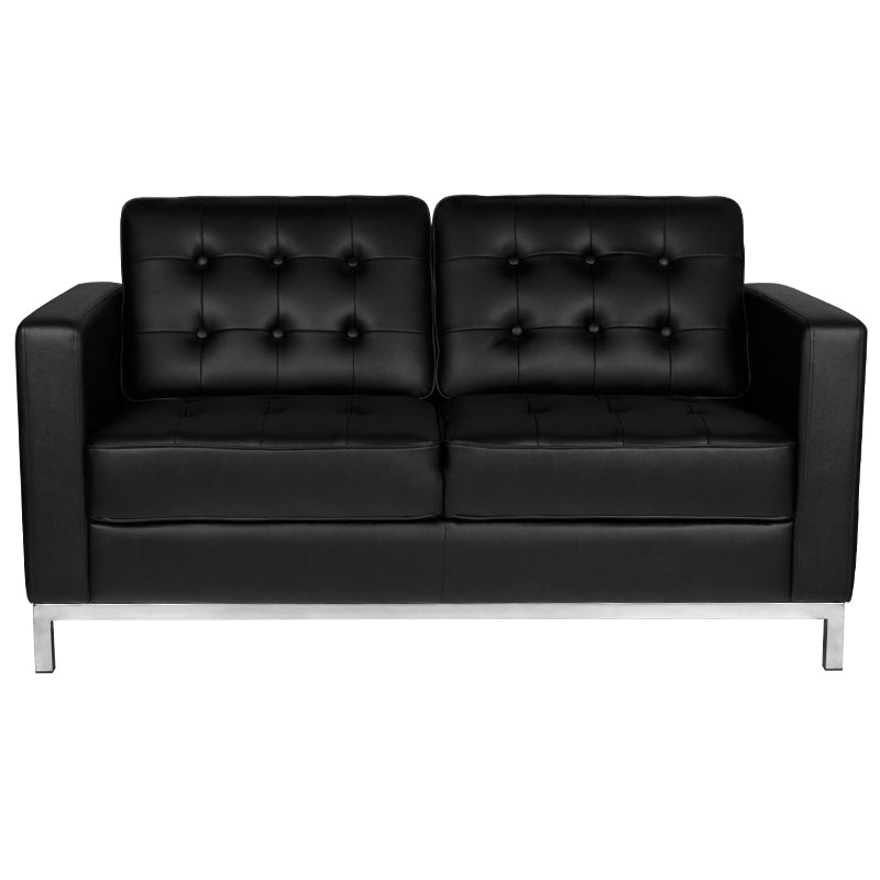 Wartezimmer Sofa Gabbiano BM18019 2-Sitzer Schwarz - Bild 2