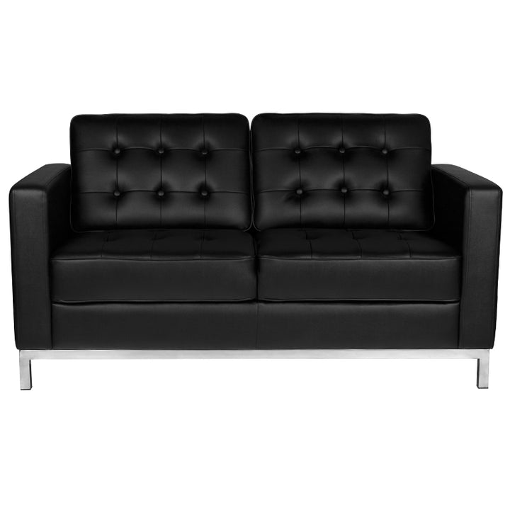 Wartezimmer Sofa Gabbiano BM18019 2-Sitzer Schwarz - Bild 2