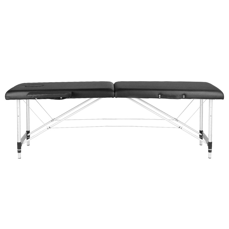 Massageliege Klappbar Komfort Activ Fizjo 2 Zonen Aluminium Schwarz 2