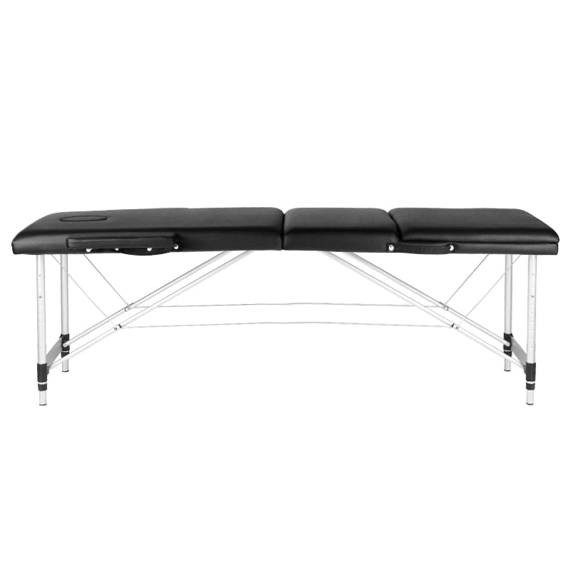 Massageliege Klappbar Komfort Activ Fizjo 3 Zonen Aluminium Schwarz 2