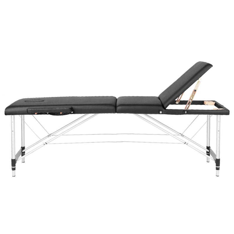 Massageliege Klappbar Komfort Activ Fizjo 3 Zonen Aluminium Schwarz 3