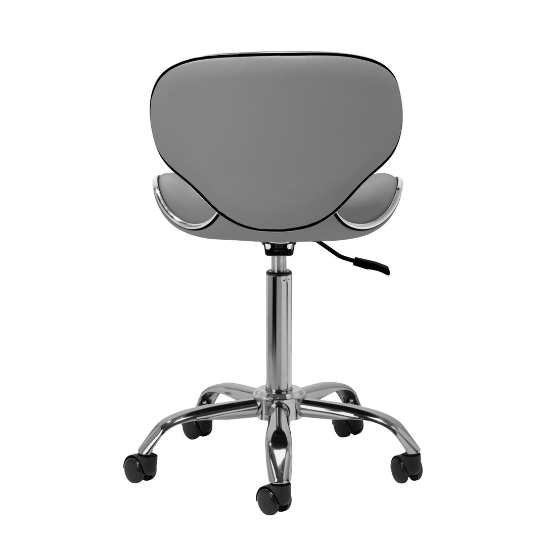 Rollhocker Höhenverstellbar mit Lehne Gabbiano Q-4599 Grau - Bild 4