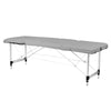 Massageliege Klappbar Aluminium Balance 3 Zonen Grau