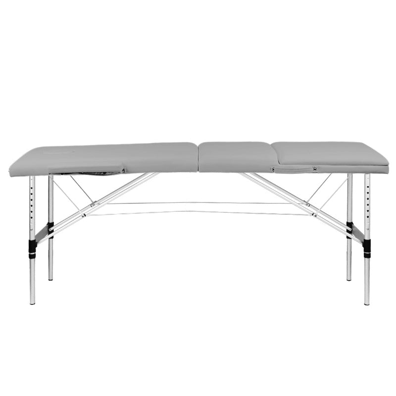 Massageliege Klappbar Aluminium Balance 3 Zonen Grau - Bild 3