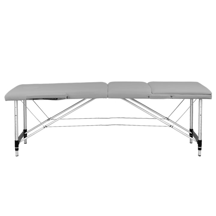 Massageliege Klappbar Aluminium Balance 3 Zonen Grau - Bild 4
