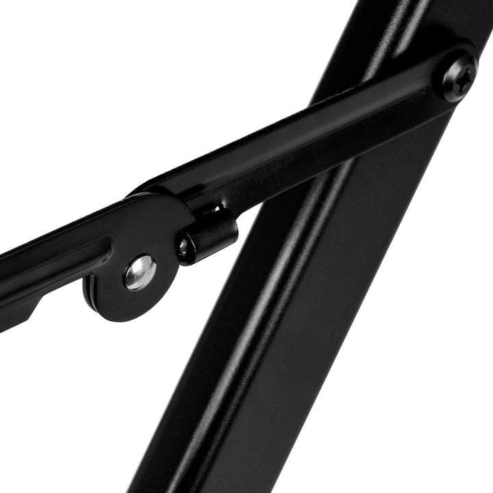 Schminkstuhl Klappbar Aluminium Gabbiano Schwarz - Bild 8