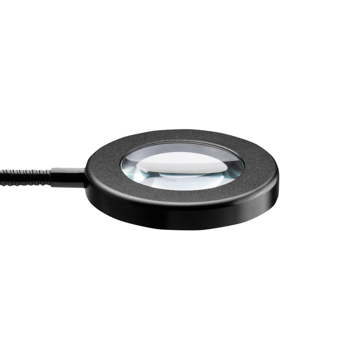 Lupenleuchte LED USB Schwanenhals mit Tischzwinge Schwarz 2