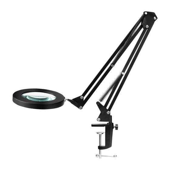 Lupenlampe LED SMD 8D mit Schraubklemme USB Glow 308 Schwarz