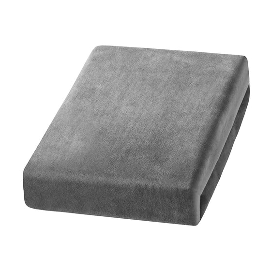 Stuhlhusse Samt Grau