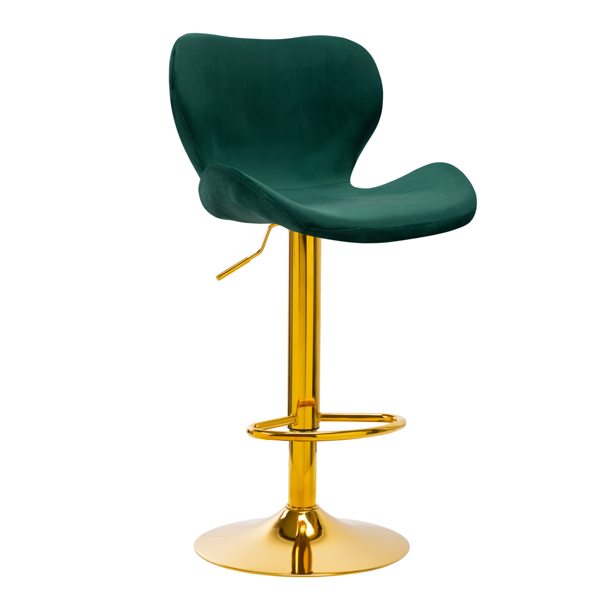 Barhocker QS-B15 Samt Gold Grün