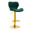 Barhocker QS-B15 Samt Gold Grün
