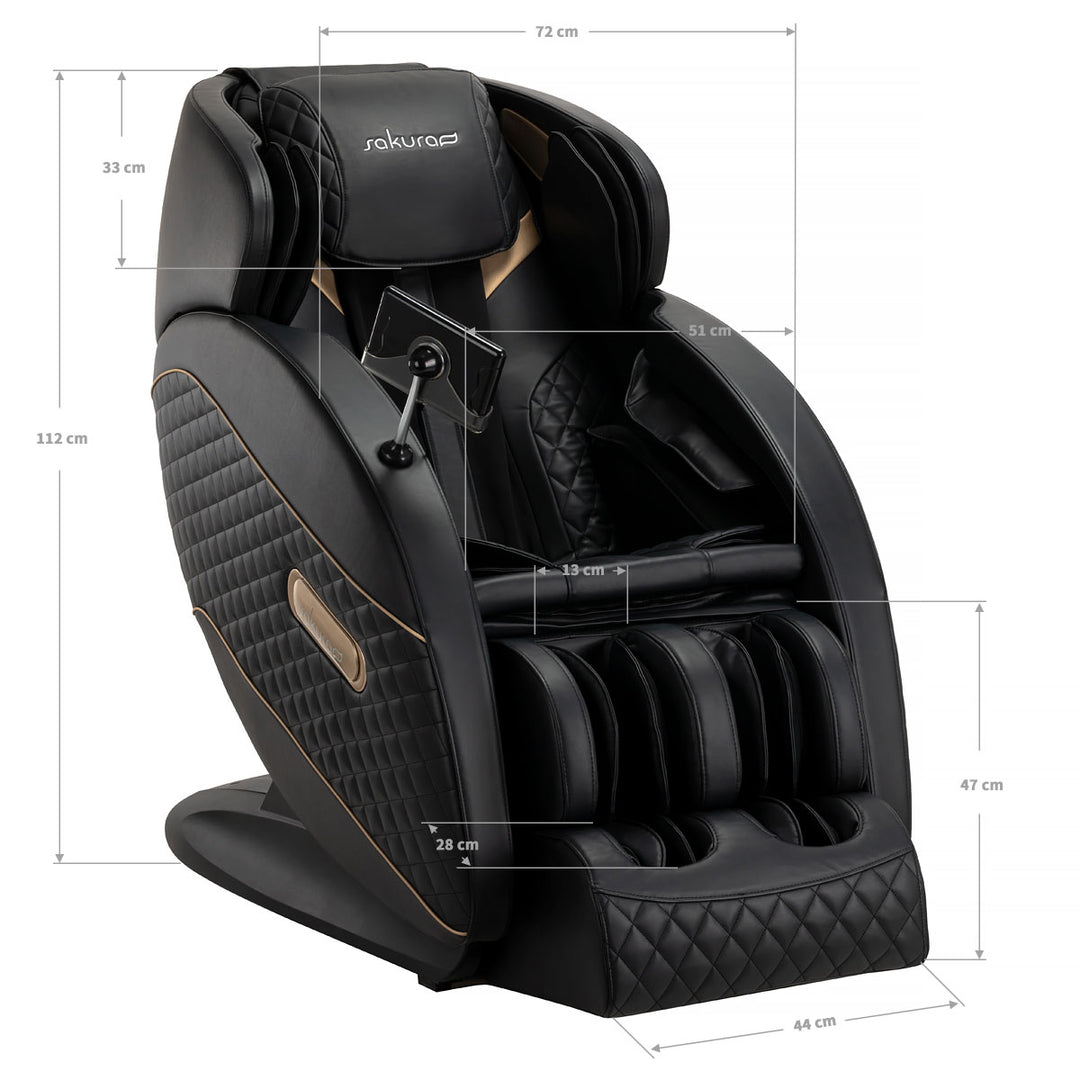 Massagesessel Elektrisch Sakura Standard 801 Schwarz - Bild 18
